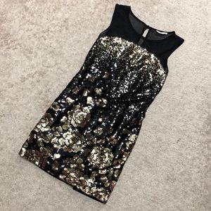 La Reyna sequin evening dress